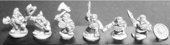 Dwarven Forge Levy Axemen with Shields